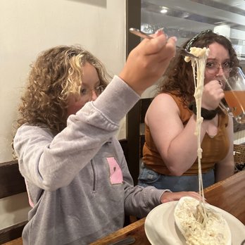 Bodensee Restaurant - Cheese pull from cheese Spaetzle - German Near Me - Helen, Georgia Bodensee Restaurant - Cheese pull from cheese Spaetzle - German Near Me - Helen, Georgia