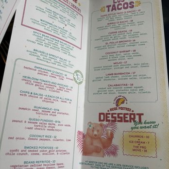 Mister Oso - Regular Menu - Latin American Near Me - Denver, Colorado Mister Oso - Regular Menu - Latin American Near Me - Denver, Colorado