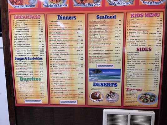 Menu photo 1 Vaquero Express Mulino, OR