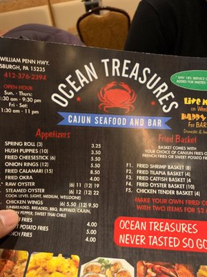 Menu photo 7 Ocean Treasures Pittsburgh, PA Menu photo 7 Ocean Treasures Pittsburgh, PA