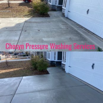 Chosyn Pressure Washing Services - Driveway Cleaning where we removed algae from it. - Pressure Washers Near Me