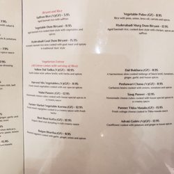 Royal India Bistro - Menu