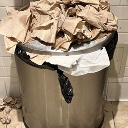 If the bathroom looks like this after an employee used it, saw it, and did nothing, what kind of standards do they keep in the kitchen? If the bathroom looks like this after an employee used it, saw it, and did nothing, what kind of standards do they keep in the kitchen?