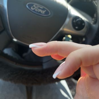 Organic Nails Bar - left over product on finger - Nail Salons Near Me - Castle Rock, Colorado Organic Nails Bar - left over product on finger - Nail Salons Near Me - Castle Rock, Colorado