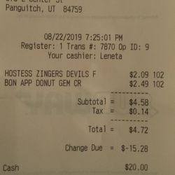 Eagle Stop South - 22 août 2019 / $4.72 de friandises