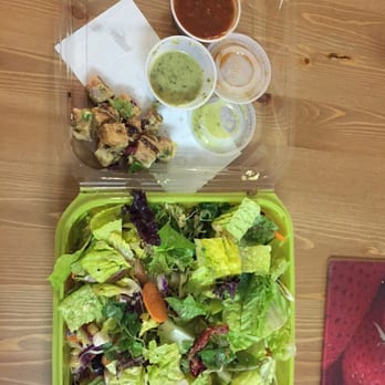 Salata - $3 for 10 cubes of chicken??? Each cube costs $0.3!!!! Ridiculous!!!! - Salad Near Me - Houston, Texas Salata - $3 for 10 cubes of chicken??? Each cube costs $0.3!!!! Ridiculous!!!! - Salad Near Me - Houston, Texas
