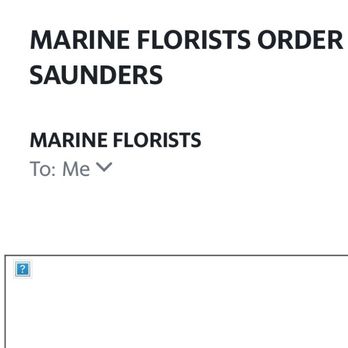 Marine Florists - Part of the invoice redacted for privacy - Florists Near Me - Brooklyn, New York