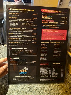 Menu photo 2 Poco Loco Cantina Brown Deer, WI Menu photo 2 Poco Loco Cantina Brown Deer, WI