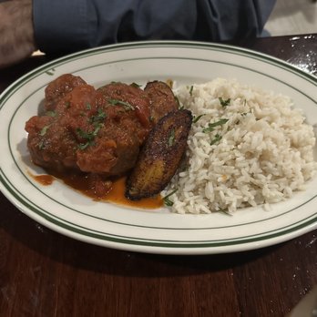 Estacion - Impossible meatballs with maduros - Soul Food Near Me - Evanston, Illinois