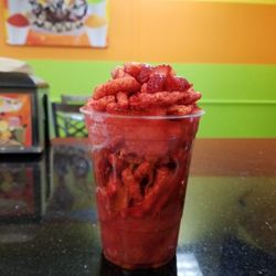 Come try are new Hot Cheetos Crush! it's not anywhere up on the menu, but just ask for it! y'all won't regret it!