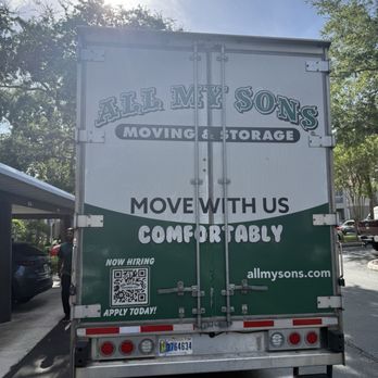 All My Sons Moving & Storage - Moving truck! - Packing Services Near Me - Tampa, Florida All My Sons Moving & Storage - Moving truck! - Packing Services Near Me - Tampa, Florida