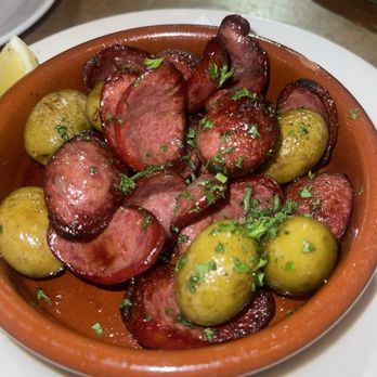 Mezze Bar - Sizzled chorizo ($16) - Cafes Near Me - Auckland, AUK Mezze Bar - Sizzled chorizo ($16) - Cafes Near Me - Auckland, AUK