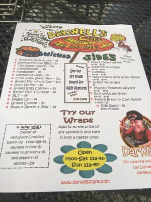 Menu photo 5 Darwell's Cafe Long Beach, MS Menu photo 5 Darwell's Cafe Long Beach, MS