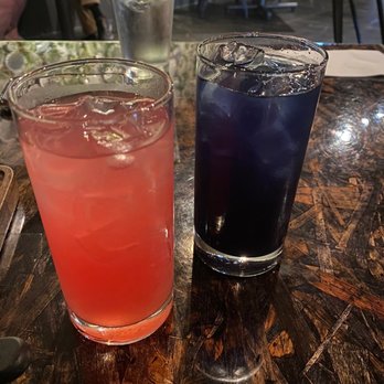XO Restaurant - ube lemonade and the drink with elderflower - Asian Fusion Near Me - Honolulu, Hawaii XO Restaurant - ube lemonade and the drink with elderflower - Asian Fusion Near Me - Honolulu, Hawaii