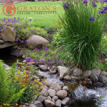 Gratons Custom Landscaping - a stream running through a garden - Landscaping Near Me - Junction City, Oregon Gratons Custom Landscaping - a stream running through a garden - Landscaping Near Me - Junction City, Oregon