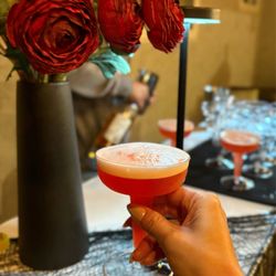 Spirits & Petals - Halloween blood moon margarita signature cocktail