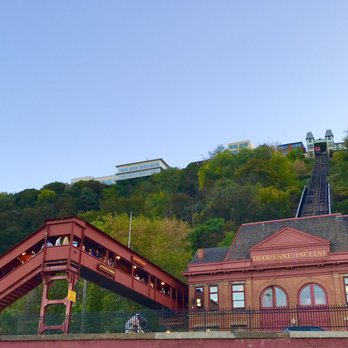 Duquesne Incline - View from the parking lot - Landmarks & Historical Buildings Near Me - Pittsburgh, Pennsylvania