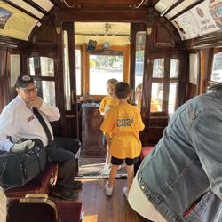 M Line Trolley - Ross & St Paul - One one the trolleys at 115 years old, nostalgic indeed. Thomas Edison designed and signed the electric motor on this trolly