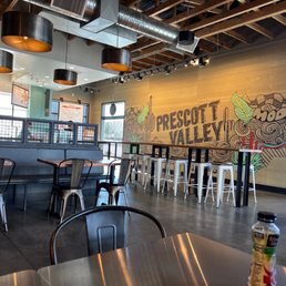 the interior of a restaurant
