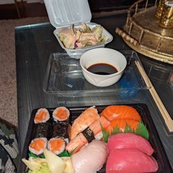 Rice Cafe - I've ordered from here a few times the service has been good and  the Nigiri pieces are large. I would recommend it if you are a Sus fan.