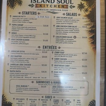 Island Soul Kitchen - Main menu - Soul Food Near Me - Sacramento, California