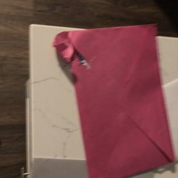 Birthday card torn in the corner