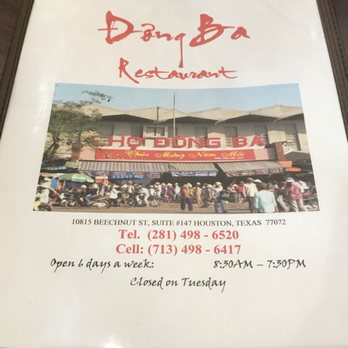 Dong Ba Hue Restaurant - Vietnamese Near Me - Houston, Texas