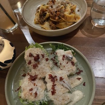 The Bison Restaurant - Caesar salad and bison papperdele - Canadian (New) Near Me - Banff, Alberta The Bison Restaurant - Caesar salad and bison papperdele - Canadian (New) Near Me - Banff, Alberta