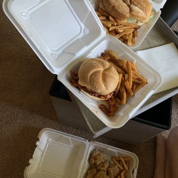 Chef's Rotisserie - Boneless chicken wings (rosemary garlic), Big Boy Pulled Chicken Sandwich, and Crispy Chicken Sandwich. - Sandwiches Near Me - East Windsor, New Jersey