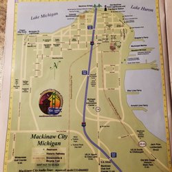 Village of Mackinaw City - Great information from Tour guide book from the Chamber of Commerce. "Bakery Is Noted" top right. 10/20/2020