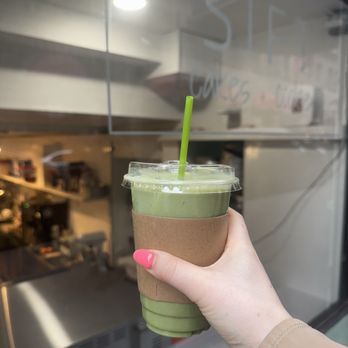 Sift Cakes And Cookies - Iced Matcha Latte - Bakeries Near Me - New York, New York Sift Cakes And Cookies - Iced Matcha Latte - Bakeries Near Me - New York, New York