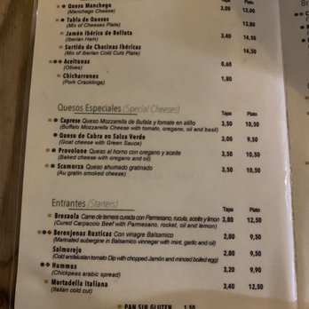 Alfalfa - Menu pt 1 - Tapas Bars Near Me - Seville, SE