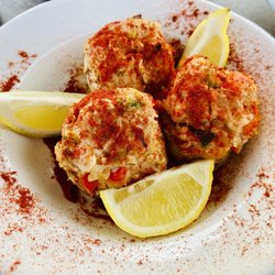 Hoak's Restaurant - Seafood stuffed mushroom caps