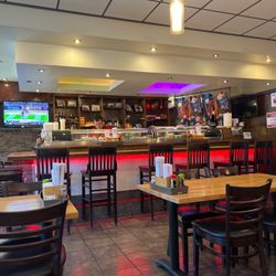 Asian Grill - The sushi bar and seating