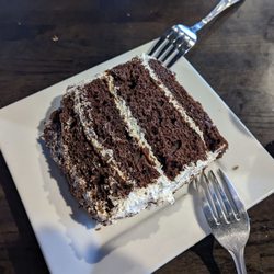 Carl & 'Chelle's Grill Room - The Hershey Bar Cake is not to be missed! A decadent way to finish any meal at Carl & Chelles.