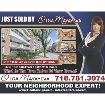 Olga Mayayeva - EXP Realty - Just Sold By Olga Mayayeva
6910 108 Street 7N
Forest Hills, NY 11375 - Real Estate Agents Near Me - Forest Hills, New York Olga Mayayeva - EXP Realty - Just Sold By Olga Mayayeva
6910 108 Street 7N
Forest Hills, NY 11375 - Real Estate Agents Near Me - Forest Hills, New York