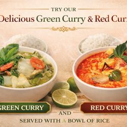 Phad Thai Restaurant - Red curry and green curry chicken