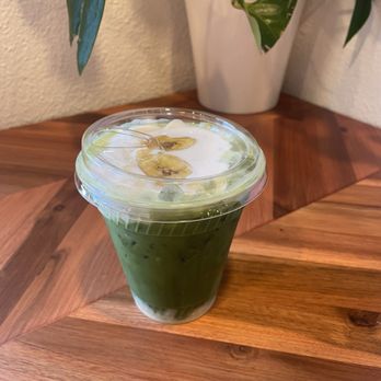 Ohana Cafe - Iced Matcha With BANANA Cold Foam - Coffee & Tea Near Me - Stockton, California Ohana Cafe - Iced Matcha With BANANA Cold Foam - Coffee & Tea Near Me - Stockton, California
