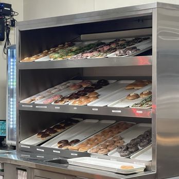 Krispy Kreme - Drive thru shelves - Donuts Near Me - Ontario, California