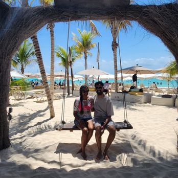 Las Hamacas - This is the view of the swing from behind the stage/entrance - Mexican Near Me - Isla Mujeres, ROO Las Hamacas - This is the view of the swing from behind the stage/entrance - Mexican Near Me - Isla Mujeres, ROO