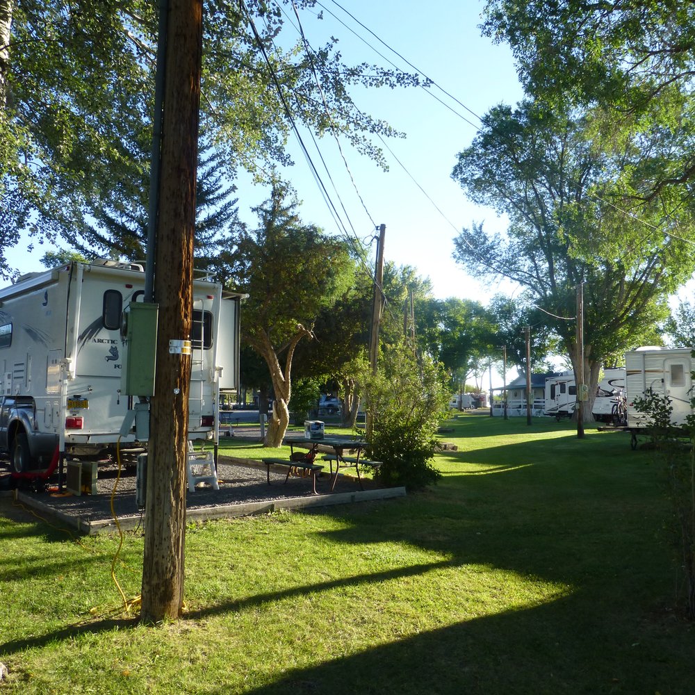 Burns Rv Park - Another view of the back-in sites - Campgrounds Near Me - Burns, Oregon