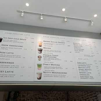 A’MORE Caffe - Menu - Coffee & Tea Near Me - New York, New York