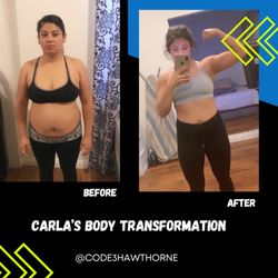 Code 3 Athletics Hawthorne - Carla's Body Transformation. 150 - 121 lbs