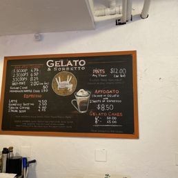 Scoop and coffee menu Scoop and coffee menu