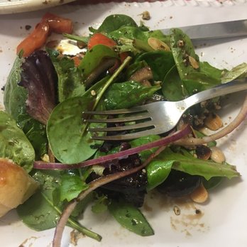 Vesuvios Pizzeria - Their special salad this my plate but we shared this salad It's awesome with their homage dressing. - Pizza Near Me - Stuart, Florida Vesuvios Pizzeria - Their special salad this my plate but we shared this salad It's awesome with their homage dressing. - Pizza Near Me - Stuart, Florida