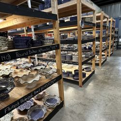 Janelle Imports - Aisles and aisles of serving platters, bowls, etc.