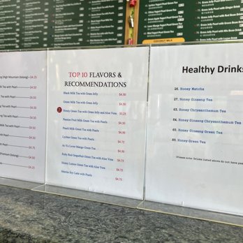 Ten Ren Tea - New and Recommended Drink Menu - Coffee & Tea Near Me - Milpitas, California