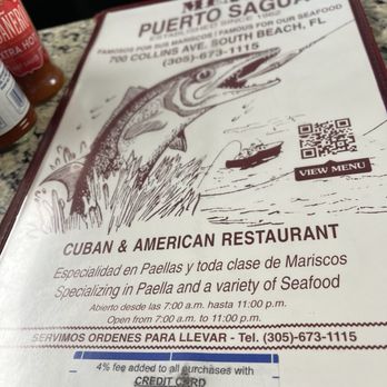 Puerto Sagua Restaurant - Cuban Near Me - Miami Beach, Florida