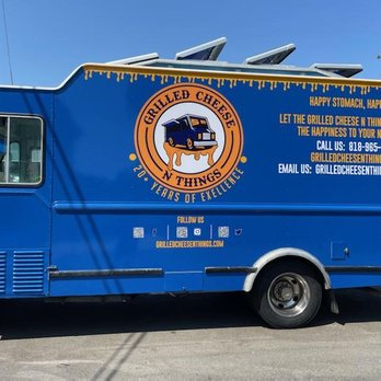 Grilled Cheese N Things - a blue food truck - Food Trucks Near Me Grilled Cheese N Things - a blue food truck - Food Trucks Near Me