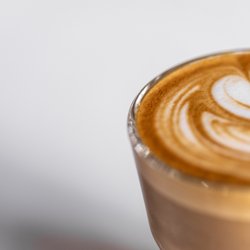 Radio Roasters Coffee - One of our cappuccinos in a Gibraltar glass